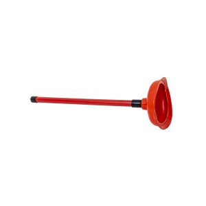 Pompa de desfundat chiuveta Zilan, cu maner plastic rosu, ventuza cauciuc 16cm, inaltime 48cm, DSY3934 - Img 3
