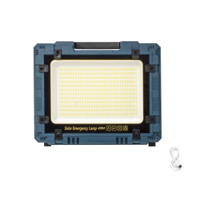 Proiector LED Zilan 400W, incarcare solara si USB, IP66, 32x26x8 cm, ZTS8673 - Img 2