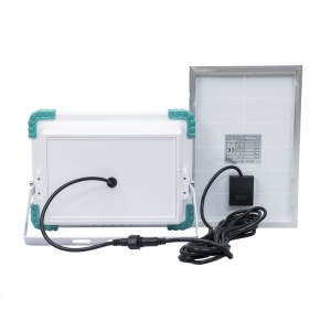 Proiector LED Zilan cu incarcare solara, 300W, 374 leduri, telecomanda, rezistenta IP66, 31x23x6 cm, ZTS8210 - Img 5