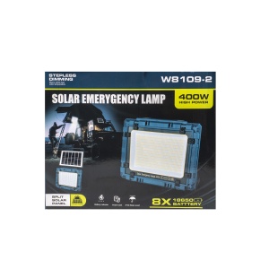 Proiector LED Zilan cu incarcare solara si USB, 400W, dimensiuni 32x26x8 cm, IP66, ZTS8965 - Img 2