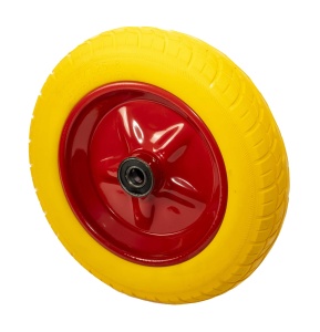 Roata pentru roaba Z-tools, ax subtire, din spuma poliuretanica, diametru total 34cm, alam despre greutate maxima 100 Kg, cod 4593 - Img 1