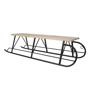 Sanie dubla Zilan, metal si lemn, 117x37.5x29 cm, 140 kg, 5359 - Img 1
