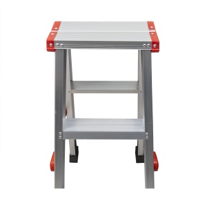 Scara dubla Zilan, aluminiu, 2x3 trepte, pliabila, inaltime 85cm, latime 64cm, suport maxim 150kg, ZTS8187 - Img 4