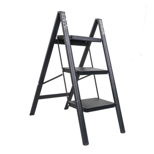 Scara pliabila Zilan cu 3 trepte, metal, 83.5cm inaltime, 69cm latime, 30cm lungime, greutate maxima 150kg, ZTS8183
