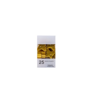 Set 25 lumanari decorative Zilan, forma fluture, galben, 4x3.7x1.7 cm, ZTS8031 - Img 3