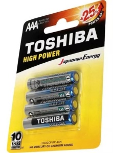 Set 4 baterii Toshiba R3 ALK 1.5V AAA, ZLN10982 - Img 4