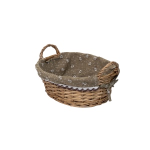 Set cosuri de rachita Zilan, ovale, 36x29x18 cm + 32x23x16 cm + 26x17x13 cm, maro deschis, ZTS8430 - Img 4