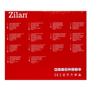 Set oale Zilan 7 piese din aluminiu, 3 oale 20x20x20 cm, 24x24x24 cm, 28x28x28 cm, tigaie 26x26x5 cm, 3 capace sticla termorezistenta, ZLN0959 - Img 7