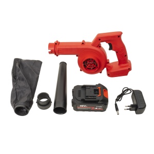 Suflanta pentru frunze Zilan cu acumulator 48V, functie de suflare si aspirare, sac colector, 60x20x30 cm, ZTS9157 - Img 3