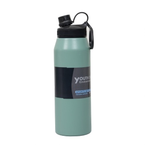Termos Zilan YOUTH SPORTS, inox, capacitate 1L, verde, 28x9x9 cm, 24 cm inaltime, ZTS8446 - Img 1