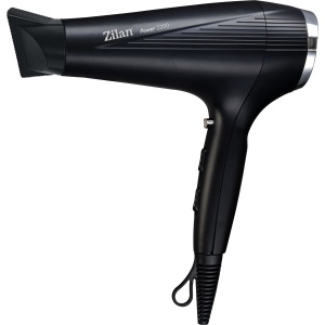 Uscator de par Zilan, 2200W, 2 trepte de viteza, 3 trepte de temperatura, motor AC, functie ionizare, aer rece si cald, 23x23x9 cm, ZLN9389