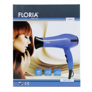 Uscator par Floria, 2000W, motor DC, 2 trepte viteza, 3 trepte temperatura, protectie supraincalzire, albastru, 220V, ZLN8983 - Img 2