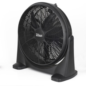 Ventilator de masa Zilan 50 cm, 3 trepte de viteza, alimentare la retea, negru, 30x30x30 cm, ZLN2362