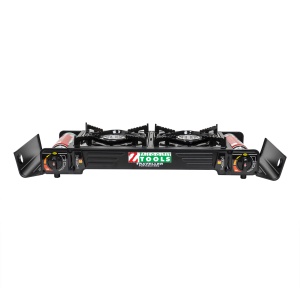 Aragaz camping Zilan cu 2 arzatoare, aprindere electrica, putere 2x2.3kw, dimensiuni 62x28x10 cm, 6kg, cod ZTS5620