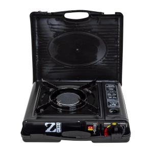 Aragaz camping Zilan, cu arzator, alimentare dubla butelie spray sau gaz, flacara antivant, 30x25x12 cm, ZTS5576 - Img 3