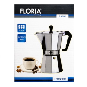 Cafetiera espresso Floria, 6 cesti, 300 ml, aluminiu argintiu, 26x12x12 cm, ZLN2492 - Img 4