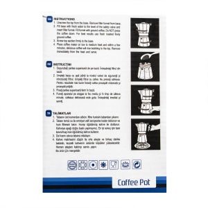 Cafetiera espresso Floria, 6 cesti, 300 ml, aluminiu argintiu, 26x12x12 cm, ZLN2492 - Img 6