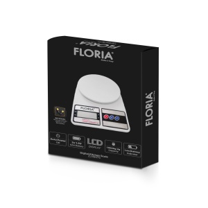Cantar de bucatarie digital Zilan, maxim 10kg, alb, 15.5x22.5x4 cm, ZLN9075 - Img 2