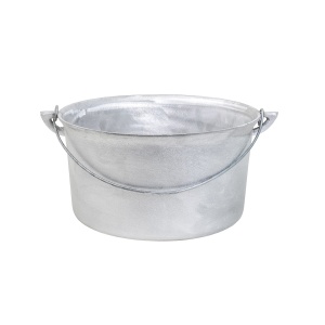 Ceaun aluminiu Zilan, capacitate 8L, fund drept, 30 cm, cod EXT8039_1