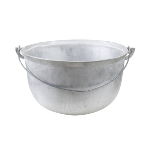 Ceaun tuci aluminiu alimentar Zilan, capacitate 40L, fund rotund, 60x60x40 cm, EXT8054