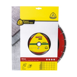 Disc diamantat Klingspor, 350x25.4mm, 24 segmente, tăiere uscată, pentru beton, polizor unghiular, EXT339830 - Img 2