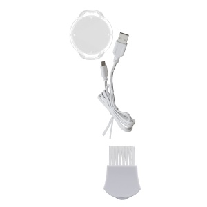 Epilator electric profesional QUIRITIS 3 in 1, incarcare USB, cap de taiere precisa, indicator luminos, cap de ras circular pentru fata, brate, zona bikini, perie de curatare, 20x13x6 cm, ZLN8740 - Img 6