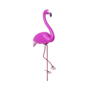 Flamingo decorativ Zilan, 65 cm, plastic, accesorii pentru gradina, EXT6072 - Img 2