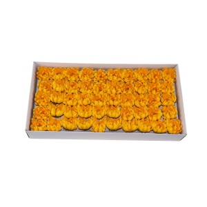 Flori din sapun love, 50 buc/set, galben, 7 cm, dreptunghiular, CD4083-Galben - Img 1