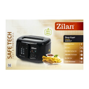Friteuza Zilan 1800W, capacitate ulei 2.5l, 6 programe, negru, 24x31x23 cm, ZLN2317 - Img 4