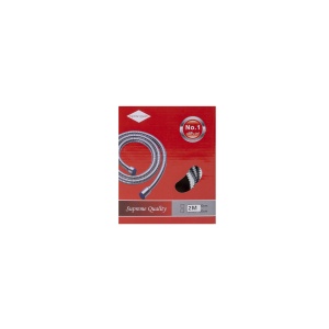 Furtun dus Zilan pro supreme, inox + alamă, cromat, lungime 2m, diametru 2cm, 20x15x3 cm, ZTS8286 - Img 3
