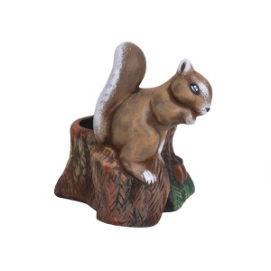 Ghiveci ceramica model veverita Zilan, lungime 23cm, inaltime 20cm, decoratiune gradina, EXT7067 - Img 2