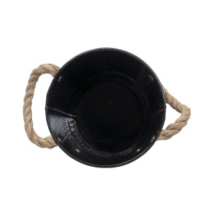 Ghiveci pentru flori Z-TOOLS, metal, 14x14x12 cm, negru, ZTS8066 - Img 4