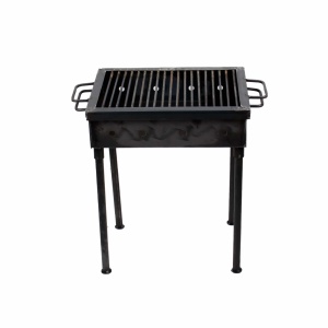 Gratar carbune Z-tools, mobil, metal, 40x30 cm, 10 cm inaltime, negru, 7.5 Kg, 5207
