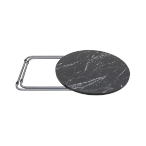 Masa plianta rotunda Zilan, MDF, diametru 60cm, inaltime 65cm, picioare metalice, pentru casa/camping, ZLN6951 - Img 3