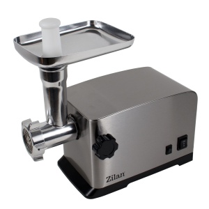 Masina de tocat electrica Zilan, 1800W, functionare cu revers, 3 discuri de taiere, accesorii pentru carnati si kebbe, picioare anti-alunecare, 340x200x320 mm, ZLN2409 - Img 1