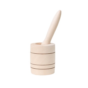 Mojar din lemn Zilan, pentru usturoi, dimensiuni 8.5x8.5x10.5 cm, 1077 - Img 2