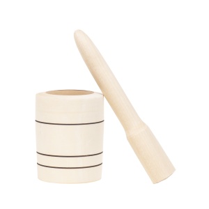 Mojar Zilan, din lemn de fag, diametru 7 cm, inaltime 8.5 cm, pentru usturoi, 1077_1 - Img 1
