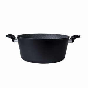 Oala cu capac Zilan, aluminiu, interior granit, 28 cm diametru, 6L capacitate, 13 cm inaltime, ZLN3338 - Img 3
