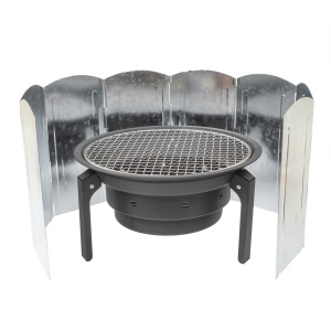 Paravan pliabil Z-TOOLS, metal galvanizat, 120x30 cm, protectie flacara, 8 panouri, ZTS9087 - Img 4