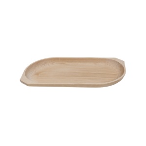 Platou din lemn natural de fag Zilan, pentru servire fripturi si aperitive, atmosfera rustica, dimensiuni nedefinite, cod EXT6174 - Img 2