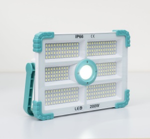 Proiector LED Zilan 200W solar si USB, 280 leduri, telecomanda, IP66, 27x20x5.5 cm, ZTS8212 - Img 6