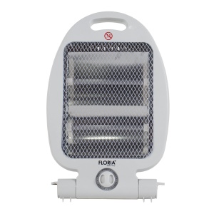Radiator portabil Zilan cu 2 tuburi quartz, 2 trepte putere 400W/800W, talpa siguranta, termostat ajustabil, 36x37x43 cm, ZLN8380