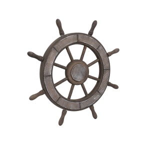 Roata decorativa Zilan, MDF, diametru 44cm, maro, demontabila, 45x45x4 cm, 2kg, ZTS8038 - Img 4