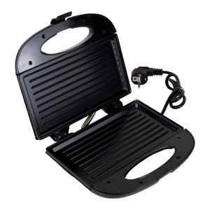 Sandwich-maker Zilan, 750W, interior teflonat antiaderent, 2 sandwich-uri, lungime cablu 1m, negru/argintiu, ZLN8143 - Img 2