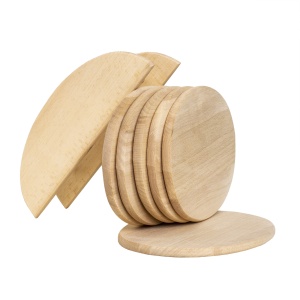 Set 6 tocatoare lemn fag oval, 24x15 cm, bej, Zilan, EXT6084_set - Img 4
