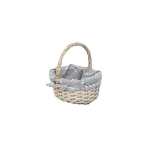 Set cosuri rachita Zilan, ovale, gri inchis, 43x32x38 cm + 34x25x32 cm + 25x21x25 cm, ZTS8004 - Img 6