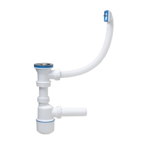 Set scurgere chiuveta Zilan, plastic, alb, 26x7x26 cm, ZLN2920 - Img 1