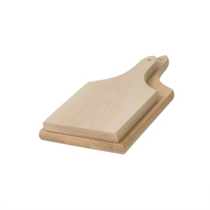 Set tocatoare din lemn Zilan, 2 bucati, cu maner din lemn, grosime 20mm, mare 35.5x17x2cm + mic 30x14.5x2cm, EXT6070 - Img 2