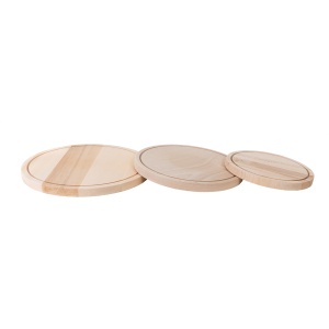 Set tocator rotund Zilan, 3 bucati, lemn fag, 29cm + 24.5cm + 19cm, 1414 - Img 4