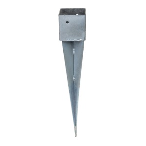 Suport stalp metalic Zilan, lemn 80x80mm, lungime 49 cm, ZTS5507